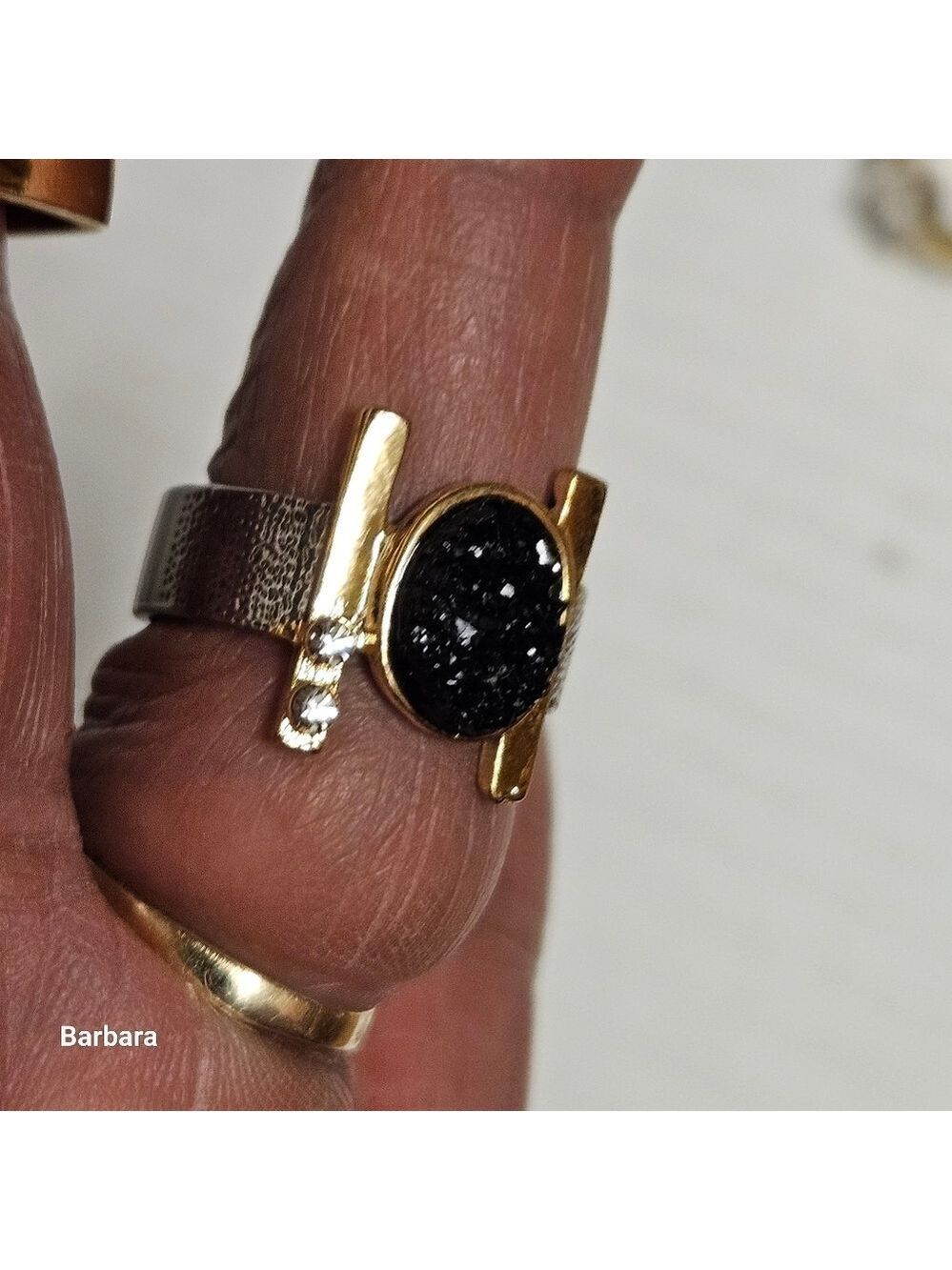 4-Piece Gold-tone Dinner Rings Lot - Picture 7 of 14